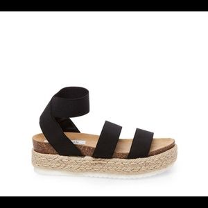 Black strapped sandals